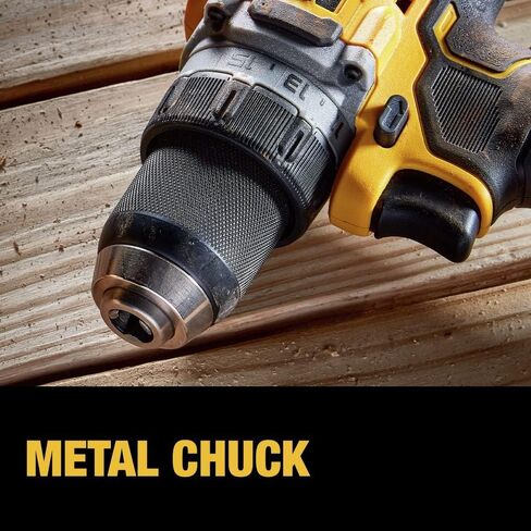 DEWALT 20V MAX* XR® بدون فرش لاسلكي 1/2 بوصة. مجموعة أدوات الحفر/المفك (DCD800P1)، أصفر (متجدد) in Saudi Arabia
