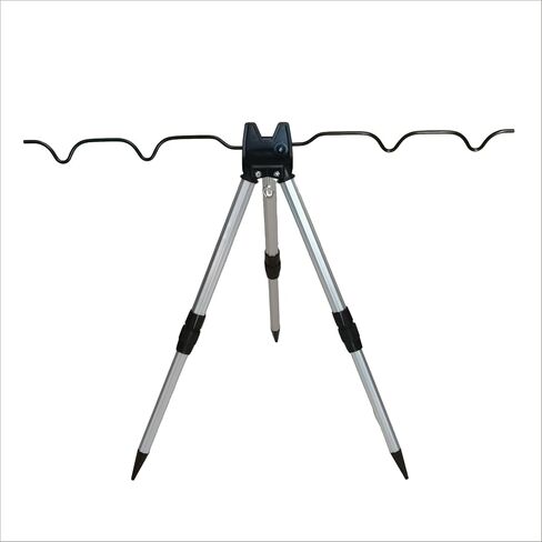 Fishing Rod Holder, Aluminum Alloy Tripod, Ground Bank Mounting, 16-21 Inch Telescopic Legs, Adjustable Height in Saudi Arabia