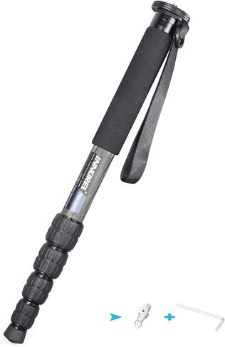 Carbon Fiber Camera Monopod INNOREL RM255C Professional Portable Compact Lightweight Travel 5-Section Monopod for Canon Nikon Sony DSLR Camera Video Camcorder DV Photography Bracket Load 15lbs/7kg in Saudi Arabia