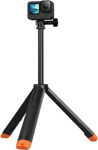 عصا سيلفي ثلاثية القوائم 4 في 1 من REFLEX CAMERA - مقبض تلسكوبي مقاوم للماء مع حبل وحامل كاميرا أكشن - متوافق مع GoPro وDJI Osmo وInsta360 والمزيد in Kuwait