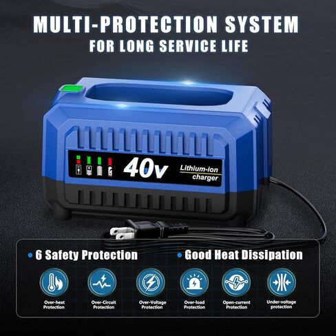 شاحن بطارية DSANKE 40V متوافق مع بطاريات الليثيوم Kobalt 40V Max - استبدال سريع للشاحن لـ KRC 40-06 وKRC 40-08 (ليس لنماذج 80V أو 24V) in Kuwait