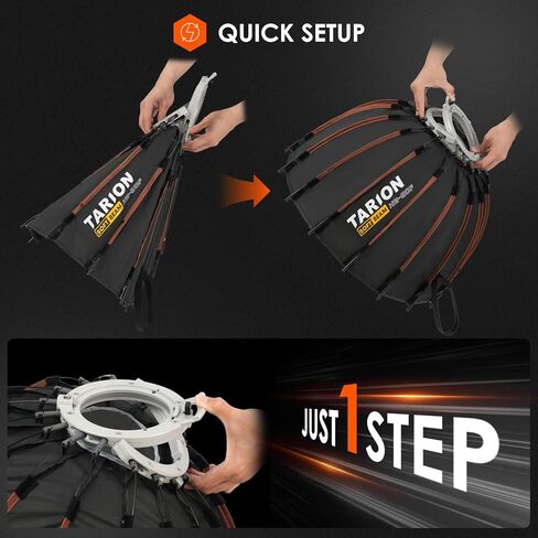 صندوق سوفت بوكس ​​مكافئ سريع التحرير من تاريون - صندوق سوفت بوكس ​​بوينز مع ناشر/شبكة قرص العسل/حقيبة حمل للبث المباشر والتصوير الفوتوغرافي والفيديو (مكافئ 23.5 بوصة/60 سم) in Kuwait