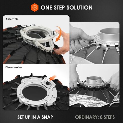 صندوق سوفت بوكس ​​مكافئ سريع التحرير من تاريون - صندوق سوفت بوكس ​​بوينز مع ناشر/شبكة قرص العسل/حقيبة حمل للبث المباشر والتصوير الفوتوغرافي والفيديو (مكافئ 23.5 بوصة/60 سم) in Kuwait