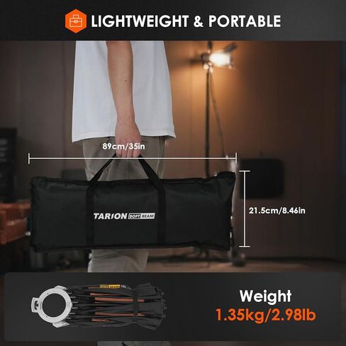 صندوق سوفت بوكس ​​مكافئ سريع التحرير من تاريون - صندوق سوفت بوكس ​​بوينز مع ناشر/شبكة قرص العسل/حقيبة حمل للبث المباشر والتصوير الفوتوغرافي والفيديو (مكافئ 23.5 بوصة/60 سم) in Kuwait