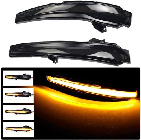 Hacreyatu LED Side Mirror Marker LAMP LIGHT LAMP FOR M-ERCEDES B-ENZ C E S GLC CLASS W205 X253 W213 W222 (CLEAN) in Kuwait