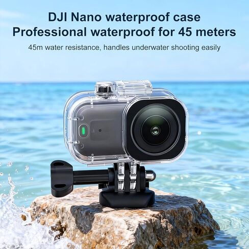 حافظة مضادة للماء لـ DJI Osmo Nano، حافظة واقية تحت الماء بطول 45 مترًا، غطاء حماية للغوص تحت الماء، ملحقات غطاء حماية لـ DJI Osmo Nano in Kuwait