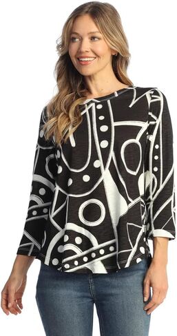 Jess & Jane Women's Cotton Modal Round Neck Top - KM1 in Saudi Arabia