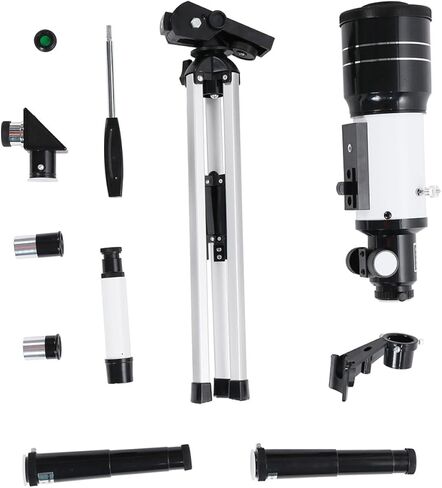 Vaguelly 70mm Astronomical Refractor Telescope with Refractive Eyepiece and Portable Tripod for Adults Astronomy Observation Random Color in Saudi Arabia