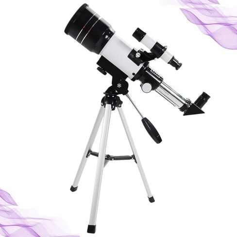 Vaguelly 70mm Astronomical Refractor Telescope with Refractive Eyepiece and Portable Tripod for Adults Astronomy Observation Random Color in Saudi Arabia