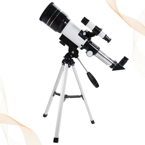 Vaguelly 70mm Astronomical Refractor Telescope with Refractive Eyepiece and Portable Tripod for Adults Astronomy Observation Random Color in Saudi Arabia