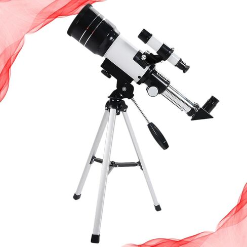 Vaguelly 70mm Astronomical Refractor Telescope with Refractive Eyepiece and Portable Tripod for Adults Astronomy Observation Random Color in Saudi Arabia