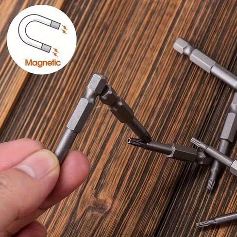 Precision Torx Shaped Plum Blossom Drill Bit Set, S2 Steel, T6-T40 Size, Mechanical and Home Tool Kit in Saudi Arabia