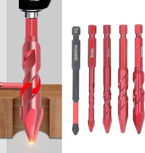 High Strength Drill Bit High Hardness Hex Shank Drill Bits 6 8 10 12mm 1/4 Inch in Saudi Arabia