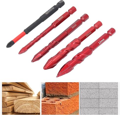 High Strength Drill Bit High Hardness Hex Shank Drill Bits 6 8 10 12mm 1/4 Inch in Saudi Arabia