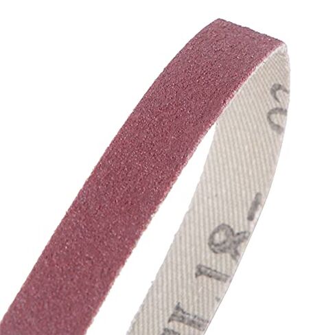 10PCS Sanding Belt Aluminium Oxide Sandpaper Sander Abrasive Band Strap 533 x 9mm (100#) in Saudi Arabia