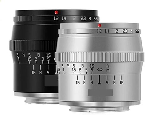 50mm F1.2 APS-C Manual Focus Camera Lens for Sony E for Fuji XF Excellent(Silver,Fu XF) in Saudi Arabia