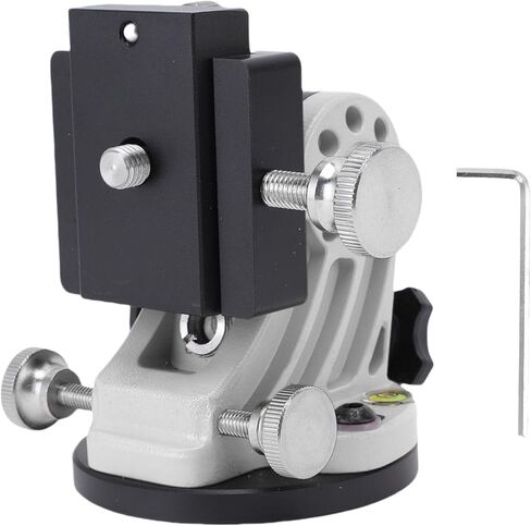 Latitude Adjustment Base, 0 to 90 Degree Adjustable Aluminum Alloy Telescope Mount, for Skywatcher Astronomy Telescope 3/8 Inch Equatorial Instrument (Black and White) in Saudi Arabia