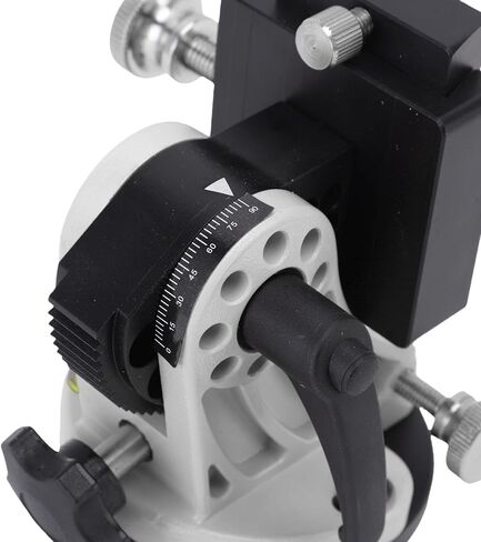 Latitude Adjustment Base, 0 to 90 Degree Adjustable Aluminum Alloy Telescope Mount, for Skywatcher Astronomy Telescope 3/8 Inch Equatorial Instrument (Black and White) in Saudi Arabia