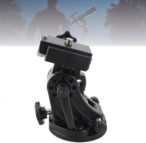 Aramox Telescope Mount, Latitude Adjustment Seat Aluminum Alloy Equatorial Wedge Astronomy with 0 to 90 Degree Fine Adjustment and 3 8 Inch Thread Compatible in Saudi Arabia