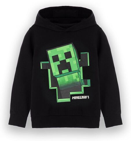 Minecraft Boys Switshirt مقنعين | الأطفال والمراهقين السوداء هوديي ألعاب ألعاب الشرير سترة | Gamer Daywear Parchandise Gift in Kuwait
