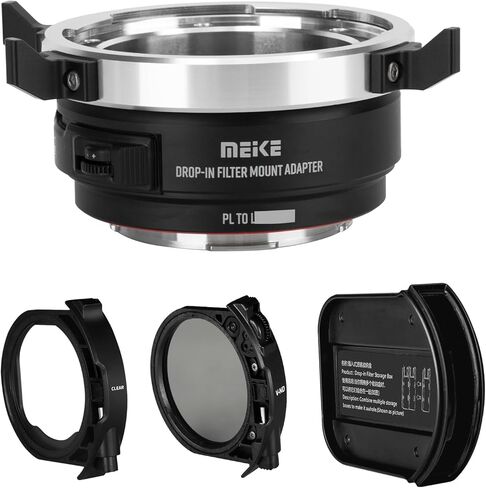 Meike MK-PLTL-C Manual Focus Lens Adapter Converter with Drop-in Variable ND and UV Filters for ARRI PL Cine Lenses to L Cameras S1H S1 S5 S1R FP in Saudi Arabia