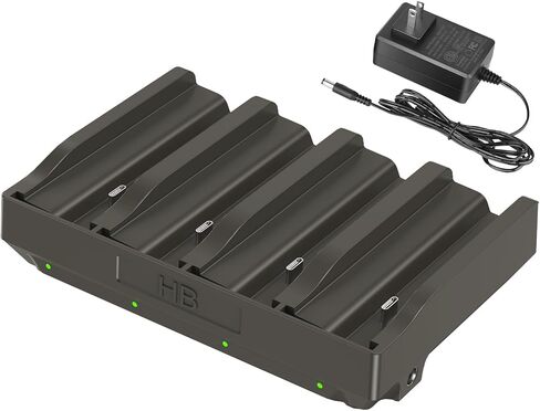 Artman 4 Port Reveal Lithium Cartridge Charger for Reveal Battery Pack, 4-Slot Fast Charging Dock for Ultra, Pro 3.0, X, X Pro, X Gen 2.0, X Gen 3.0, XB, SK Trail Camera, Includes 12V/5A Wall Charger in Saudi Arabia
