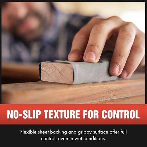 Wet/Dry Sandpaper - 12.75 x 9.5 Waterproof Sandpaper Pack for Wet Sanding, Dry Sanding, Metal, Wood, Car, Automotive Repair, Cutting Set - Includes: 220 grit, 320 grit, 400 grit, 600 grit in Saudi Arabia