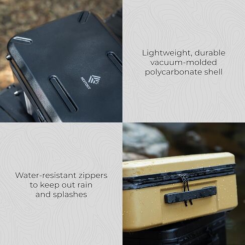 ELECOM NESTOUT Gear Storage Case, Lightweight Hard Shell Organizer, Water-Resistant, Stackable Organizer with Padded Dividers, Fits Cameras & Accessories Travel Outdoor Tech Accessories in Saudi Arabia