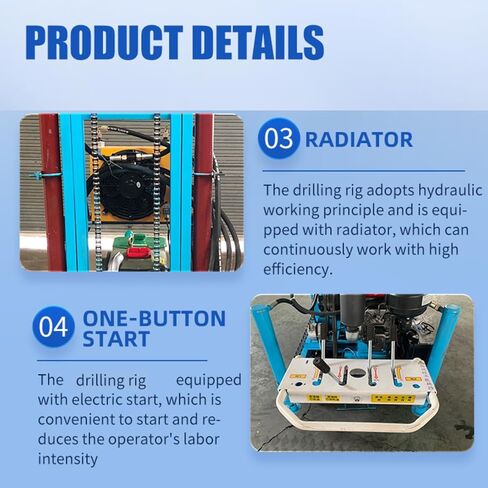 Crawler-Mounted Hydraulic Water Well Drilling Rig, Portable Borehole Drilling Machine with Up to 150M Depth for Residential Water Supply, Agricultural Irrigation & Geothermal Drilling for Remote Sites in Saudi Arabia