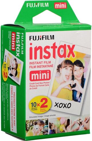 طابعة صور Fujifilm Instax Mini Link 3 اللاسلكية للهواتف الذكية (أبيض كلاي) مع فيلم فوري صغير (20 ورقة) + إطارات ملصقات زخرفية + إطار مكتب صغير ومشابك تعليق - حزمة in Saudi Arabia