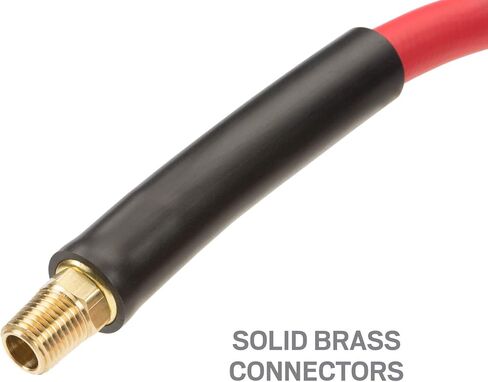 TEKTON 3/8 Inch I.D. x 25 Foot Hybrid Air Hose (300 PSI) | 46135 | Made in USA in Saudi Arabia