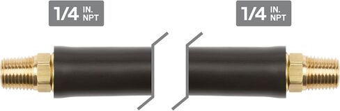 TEKTON 3/8 Inch I.D. x 25 Foot Hybrid Air Hose (300 PSI) | 46135 | Made in USA in Saudi Arabia