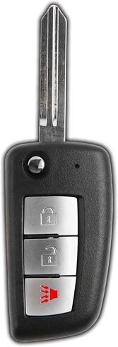 KeylessOption Keyless Remote Uncut Flip Key Fob for Nissan Frontier Murano Titan Versa Xterra Infiniti (DIY Program Included) Pack of 2 in Saudi Arabia