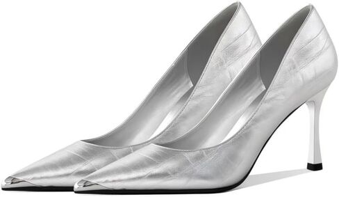 Women's High Heel Pumps Pointed Closed Toe Bridal Wedding Party Sexy Pumps Basic Formal Dress Shoes in Saudi Arabia