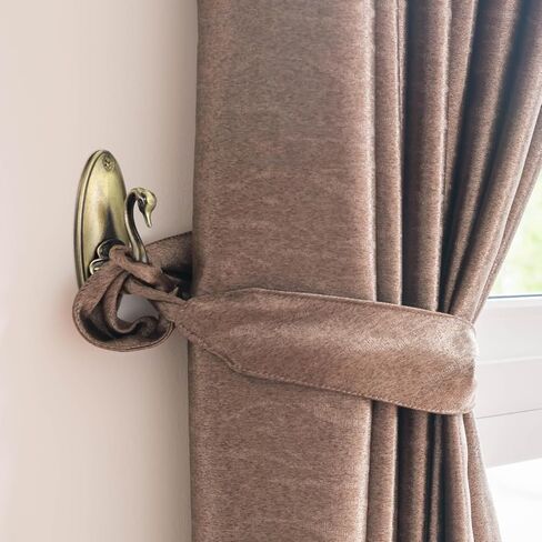 الستار Holdbacks خمر سوان الستار أصحاب الذهبي الستار Tiebacks النحاس الزخرفية الستار الأقمشة Holdbacks لستائر الحائط الأقمشة in Kuwait