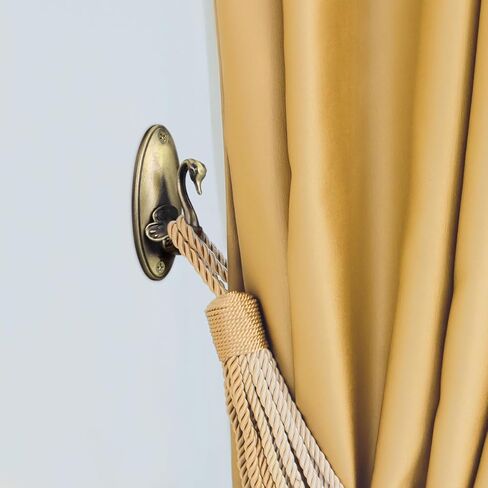 الستار Holdbacks خمر سوان الستار أصحاب الذهبي الستار Tiebacks النحاس الزخرفية الستار الأقمشة Holdbacks لستائر الحائط الأقمشة in Kuwait
