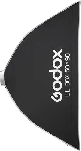 Godox UL 60x90 سم سوفت بوكس ​​سريع الفك، صندوق بوينز عالمي ناعم مستطيل الشكل مع ناشر/قبضة قرص العسل/قرص ناشر للتصوير الفوتوغرافي بفلاش الاستوديو، والبث، والصور، وأضواء الفيديو in Saudi Arabia