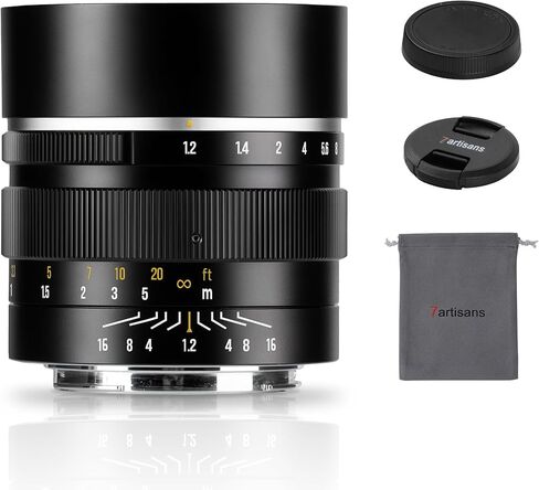 7 حرفيين 50 مم F1.2 APS-C 32 درجة عدسات ثابتة بتركيز يدوي فتحة كبيرة متوافقة مع Sony A6000/A5000/A3000/Nex Series a6700 nex-5t nex-3n nex-6 nex-5r nex-5n in Saudi Arabia
