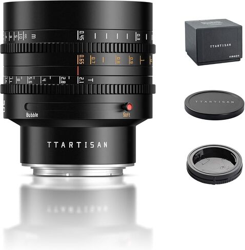 TTARTISAN 50mm T2.1 Cine Lens Dual Bokeh Full Frame Manual Focus Lenses (E-Mount) in Saudi Arabia