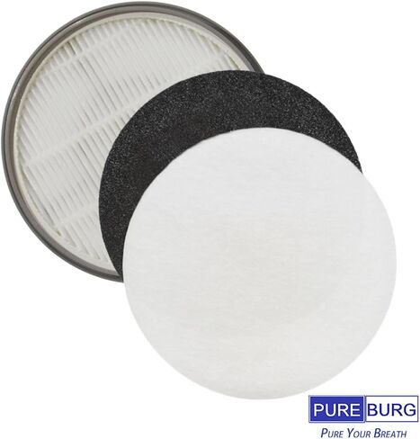 فلتر بديل PUREBURG متوافق مع مجموعة Bawetech B2 وMAS-503-PLUS-US وBuenkee Pet Grooming Kit والمكنسة الكهربائية - 2 HPEA + 4 فلتر كربون + 4 مرشحات مسبقة in Kuwait