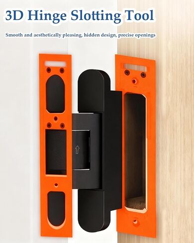 Mengshi 5.5-Inch Hidden Hinge Mortiser Template, Invisible Hinge Router Guide for Door Installation, Power Tool Accessory Jigs in Saudi Arabia