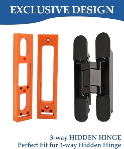 Mengshi 5.5-Inch Hidden Hinge Mortiser Template, Invisible Hinge Router Guide for Door Installation, Power Tool Accessory Jigs in Saudi Arabia