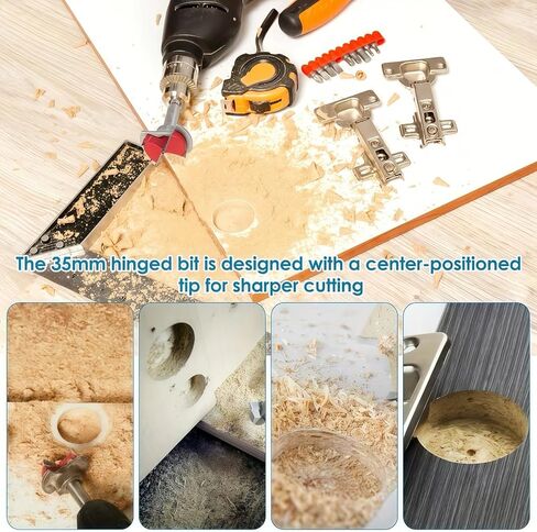 Hinge Jig Drill Guide Set 35mm Concealed Drilling Tool Set Kit Jig Wood Furniture Woodworking Cutting Template Guide for Door Window Furniture in Saudi Arabia