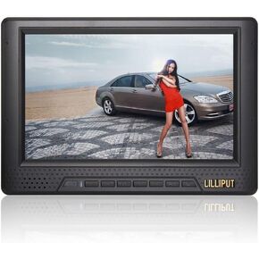 شاشة LILLIPUT 668gl-70np/h/y مقاس 7 بوصات عالية الدقة على الكاميرا لكاميرات DSLR + حامل الحذاء + كابل Hdmi صغير + محول شاحن بطارية من Viviteq INC in Kuwait