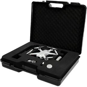 hard case with foam - waterproof travel case for microphone and gear, shockproof hard shell storage box with customizable foam, 19x16x4.5 inches, ideal for home, camping and outdoor use in Saudi Arabia
