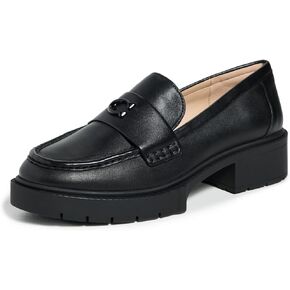 Coach Women's Leah Platform Loafer with Sketch Print, Charcoal/Black, 8.5 in Saudi Arabia