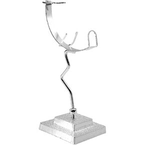 Rock Display Stand Holder Photo Props Stable Versatile with Base, Easel Holder for Holiday, Desktop, Indoor, Farmhouse Shop , argent in Saudi Arabia