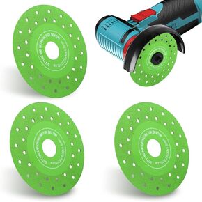 4.5" Diamond Rock Slab Grinding Disc Set, 3 Pcs Rock Slab Grinding Disc, Ultra-Wide 1.2" for Tile, Glass, Marble, Granite, Angle Grinder & Diamond Saw Blade(Size:Multi-Pore) in Kuwait