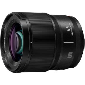عدسة كاميرا PANASONIC LUMIX S Series، عدسة قابلة للتبديل مقاس 85 مم F1.8 L للكاميرات الرقمية ذات الإطار الكامل بدون مرآة، S-S85، أسود (متجدد) in Kuwait