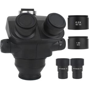 سحابة عالية 7X-45X 7X-50X مجوهرات مجهر مجسم ثلاثي العينيات المجهر رئيس WF10X/22 مللي متر عدسة المجهر الملحقات (مع 1.5x 0.5x) in Kuwait